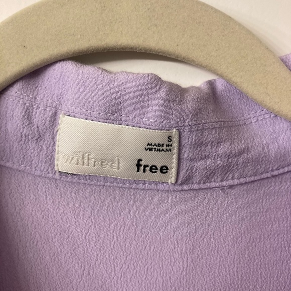 Wilfred Free Button Up V-Neck Mini Shift Dress - Picture 3 of 5